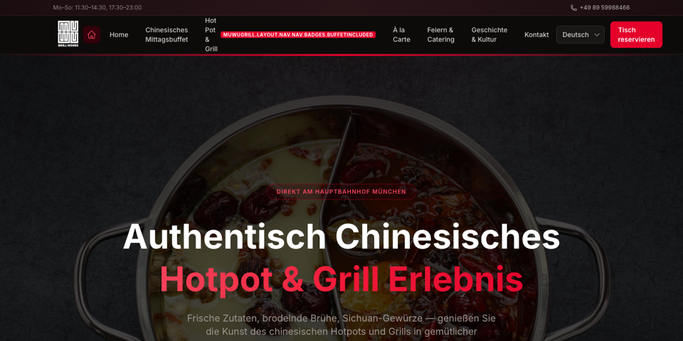 Muwu Grill — Website von XSAVY