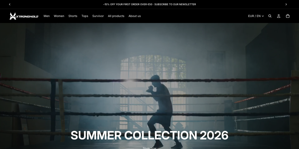 XTRONGHOLD Shop — Website von XSAVY